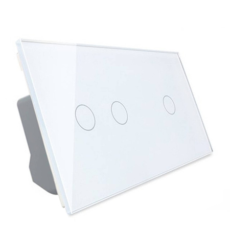 Inteligentny włącznik dotykowy Wi-Fi 2 + 1 EC, biały (VL-C7012SEC-61) LIVOLO