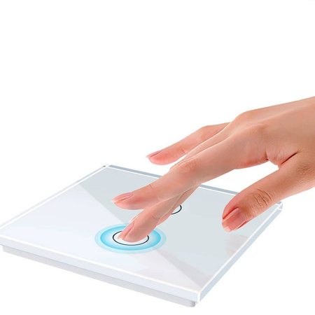 Włącznik dotykowy EC Wi-Fi podwójny biały (VL-C702EC-61) Livolo